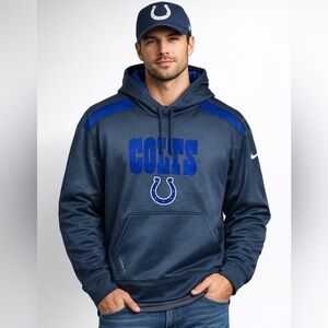 Nike Indianapolis Colts Therma-Fit Hoodie XL NFL On Field Apparel